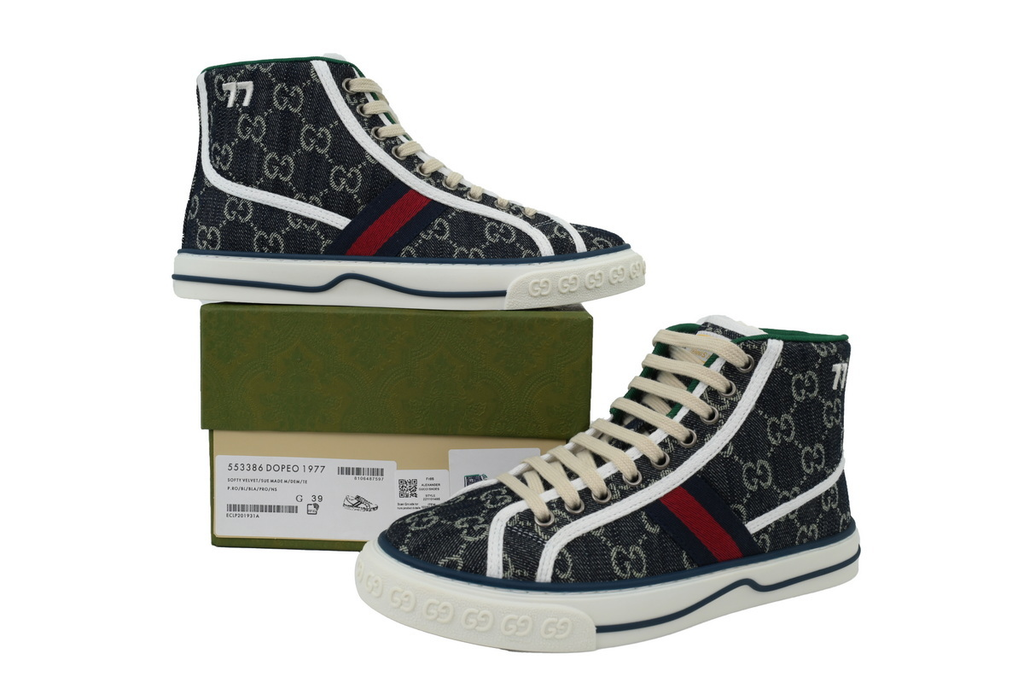 Gucci Tennis High-top Cowboy Blue