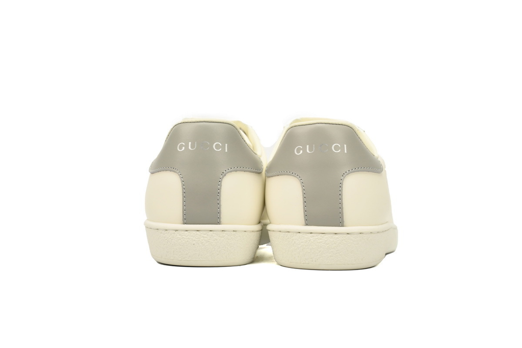 Gucci Ace Perforated Interlocking G White Grey Sneaker