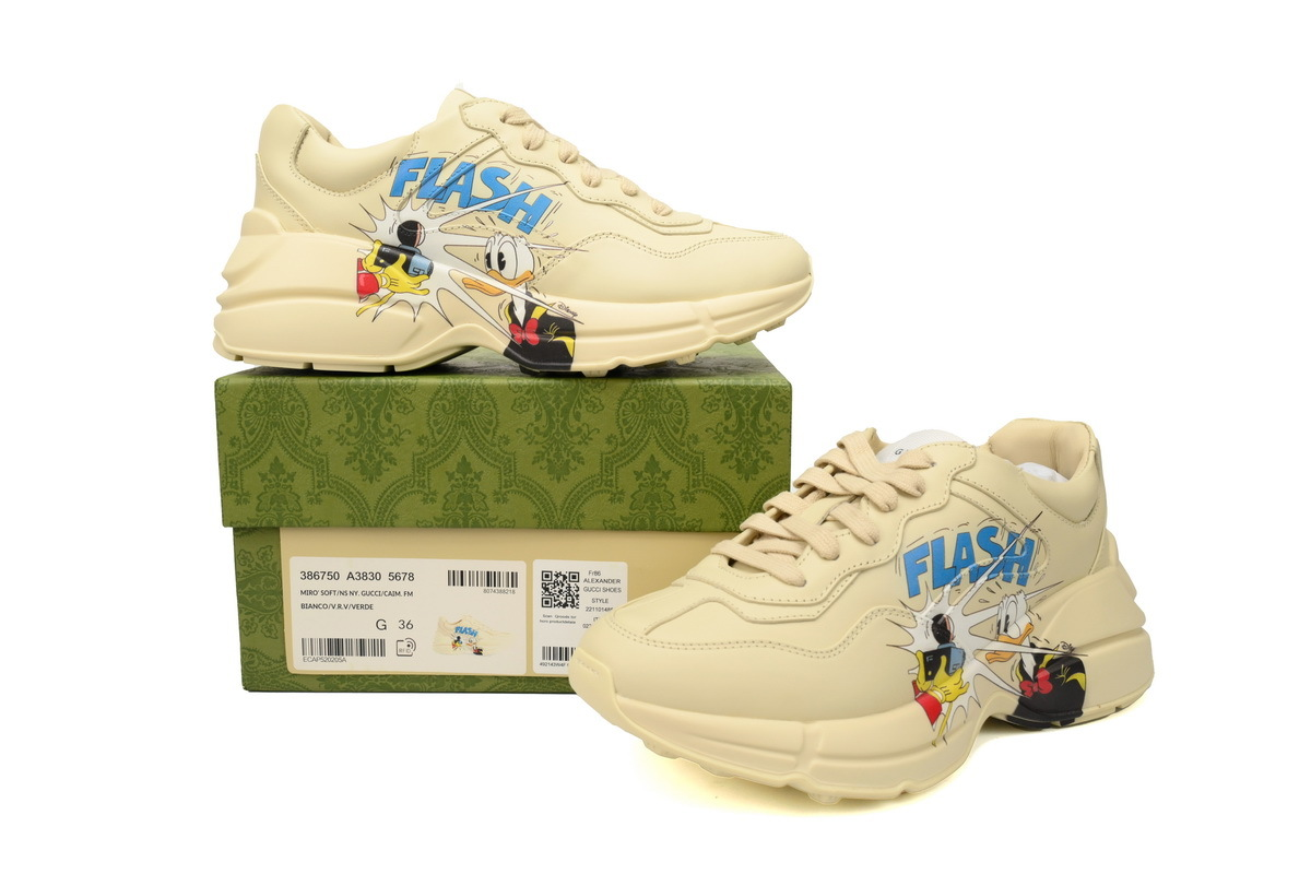 Gucci Rhyton Donald Duck Flash Print