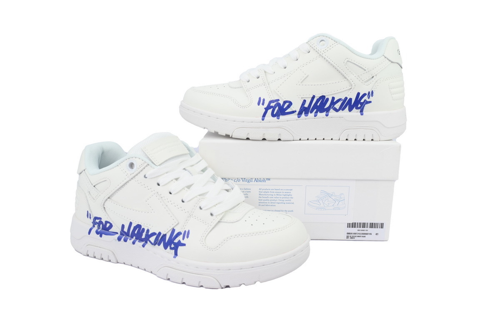 OFF-WHITE Out Of White and Blue Letters