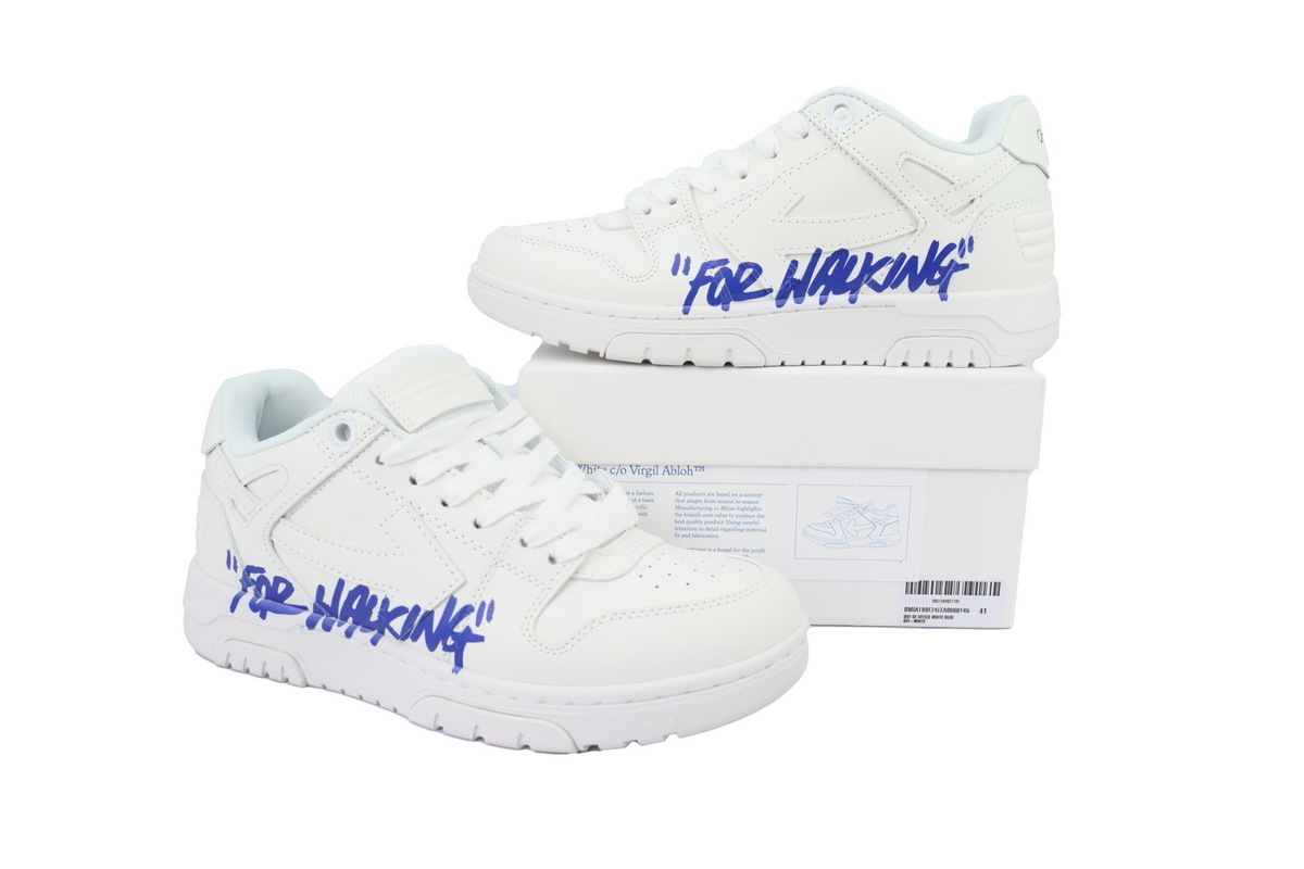 OFF-WHITE Out Of White and Blue Letters