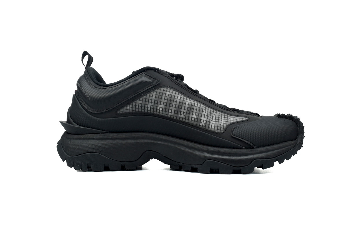 Moncler Trailgrip Leather Black All Black Mesh