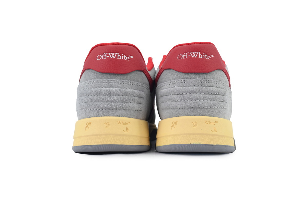 OFF-WHITE Out of Office Low 'Light Grey Red'