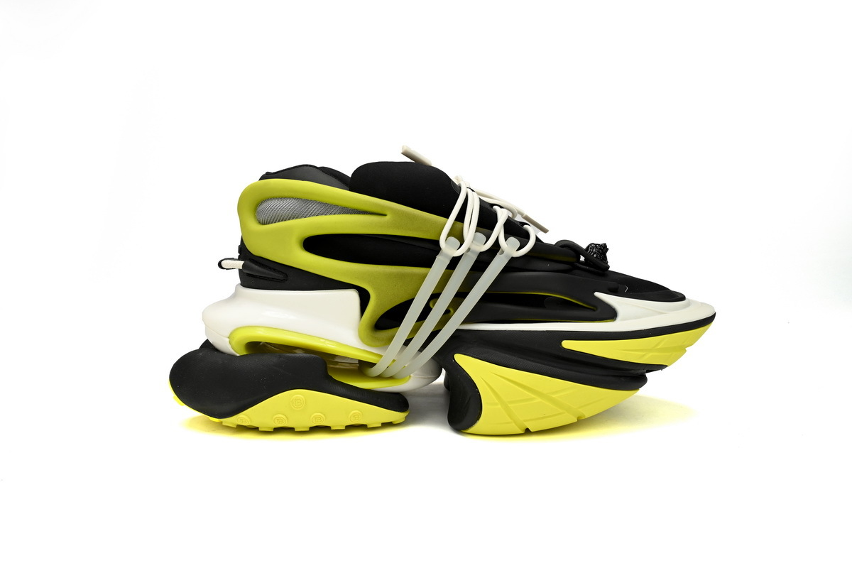 BALMAIN Multikolor Buty sportowe Black And Yellow