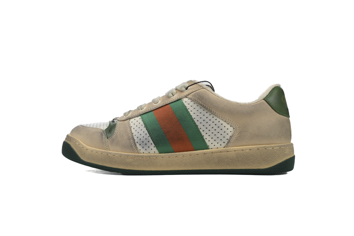 Gucci Screener White Leather