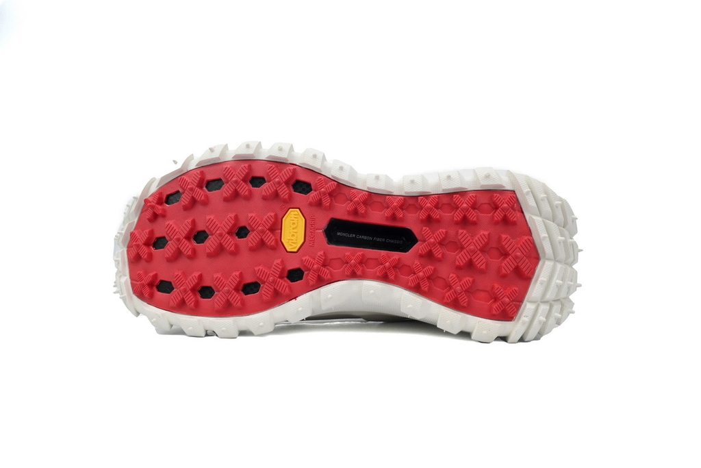 Moncler Trailgrip Leather Black And White
