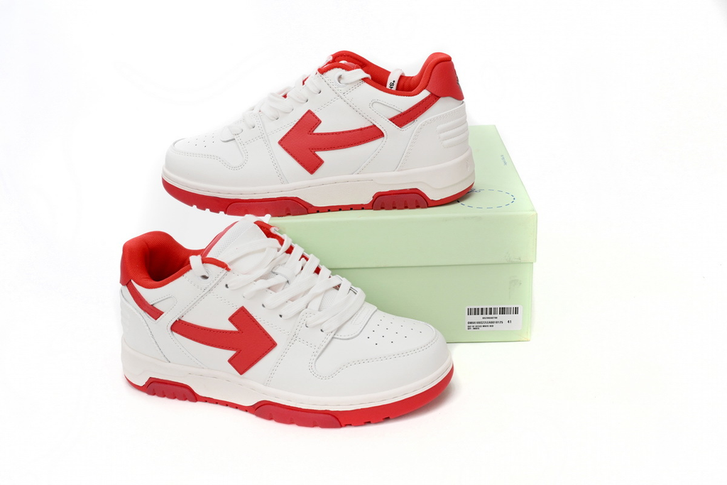 OFF-WHITE Out Of Office White Red