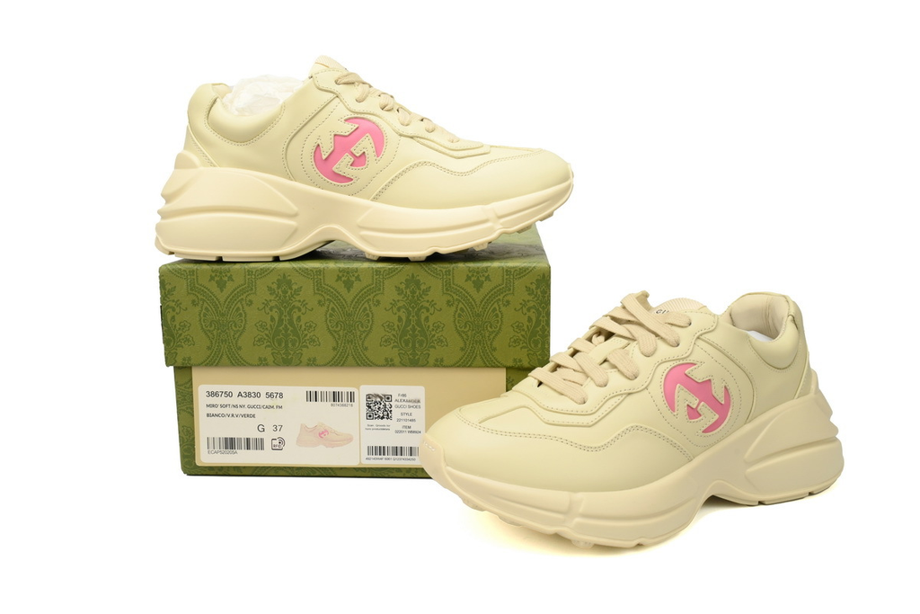 Gucci Rhyton Ivory Wild Rose Interlocking G