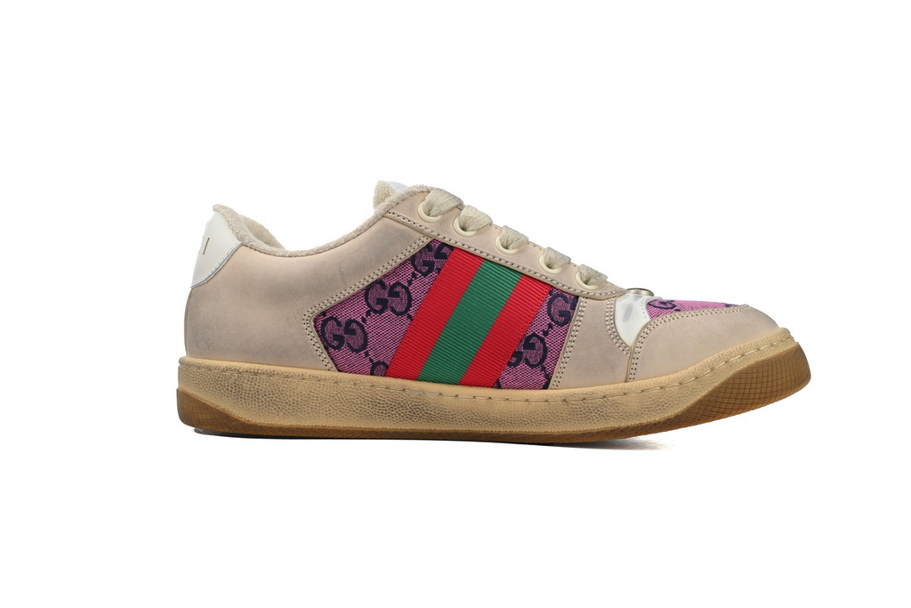 Gucci Screener White Beige Pink