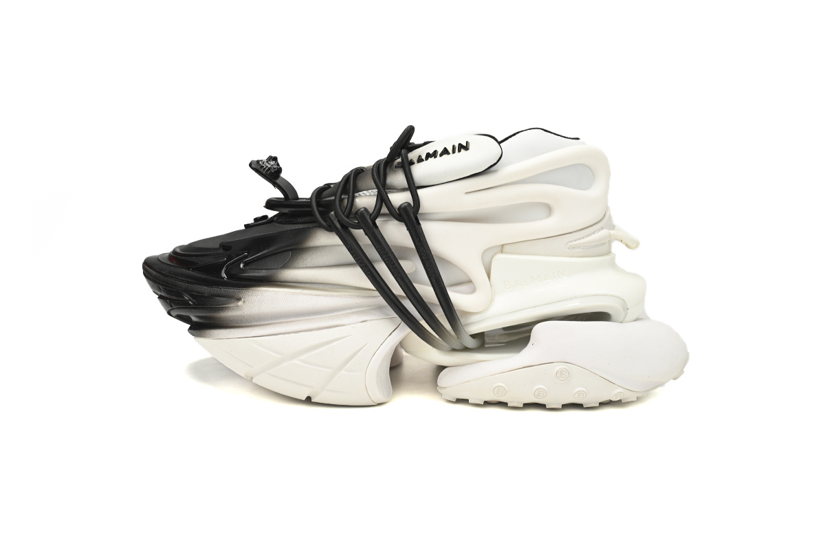 BALMAIN Multikolor Buty sportowe White and Black