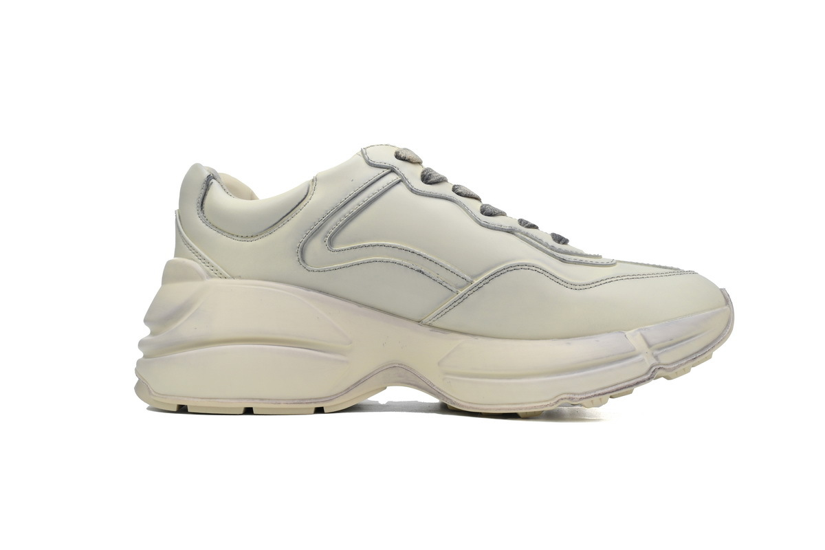 Gucci Rhyton Leather Sneaker with Reflective Piping
