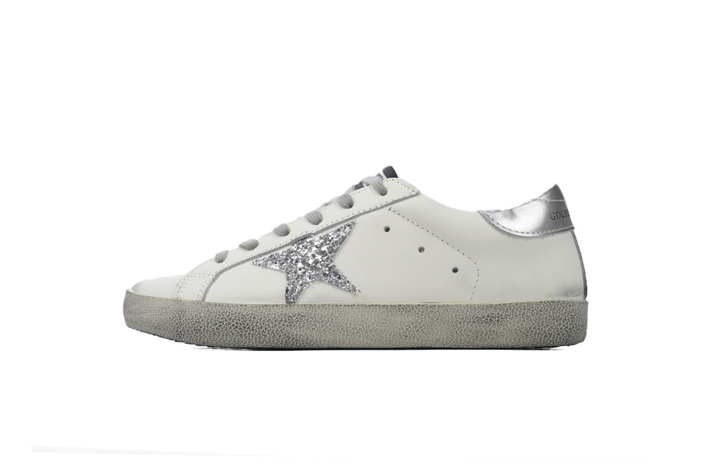 Golden Goose Super Star 'Silver Heel Silver Star'