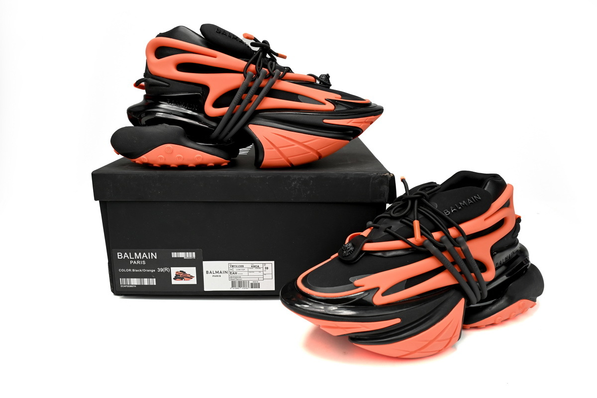BALMAIN Multikolor Buty sportowe Black orange