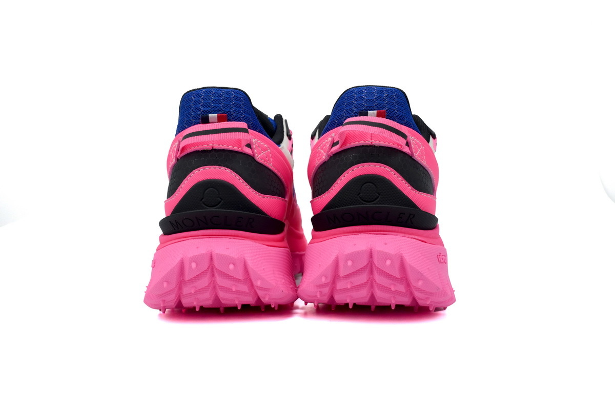 Moncler Trailgrip Leather Black Blue Pink