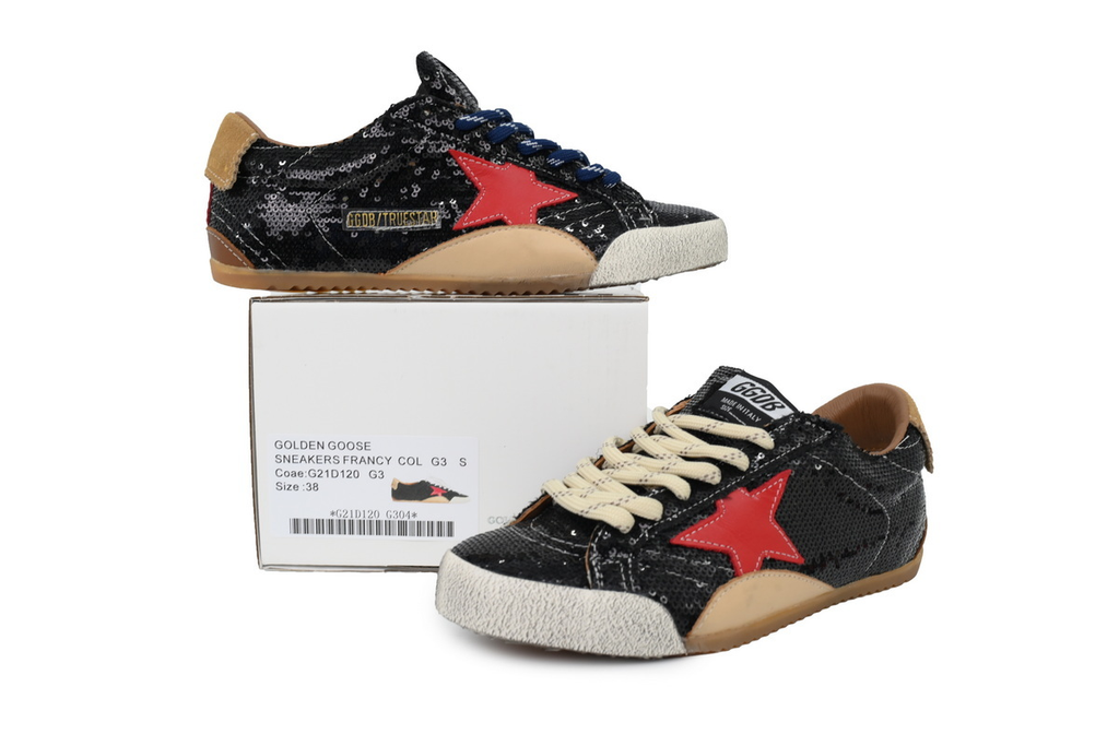 Golden Goose True Star Black Glossy Film