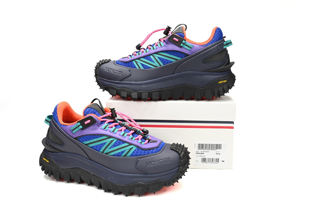 Moncler Trailgrip Fluorescent Black Black Purple