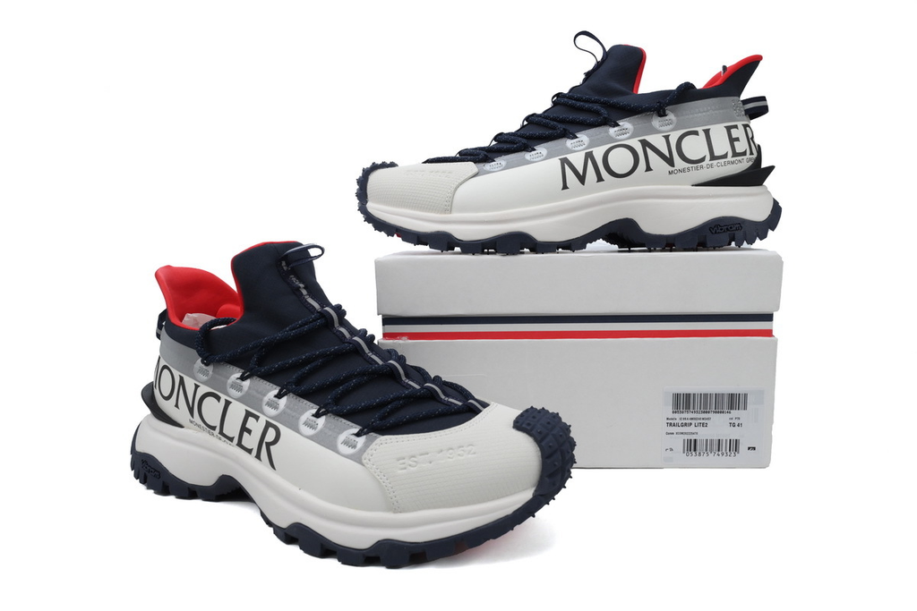 Moncler White Blue Red