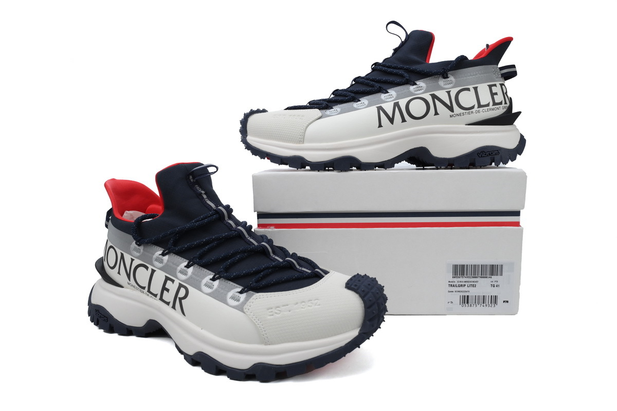Moncler White Blue Red