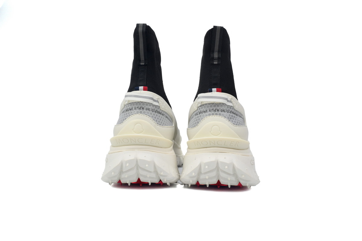 Moncler Trailgrip Leather Black And White