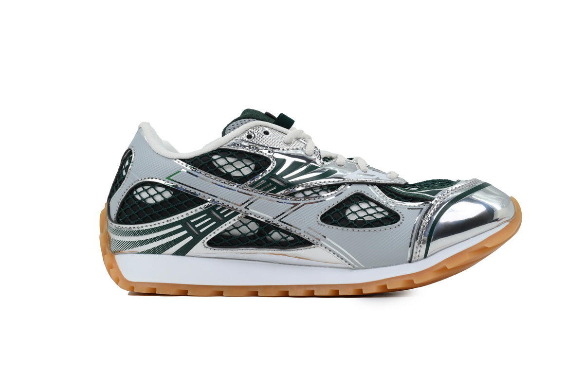 Bottega Veneta Orbit Dark Green Silver