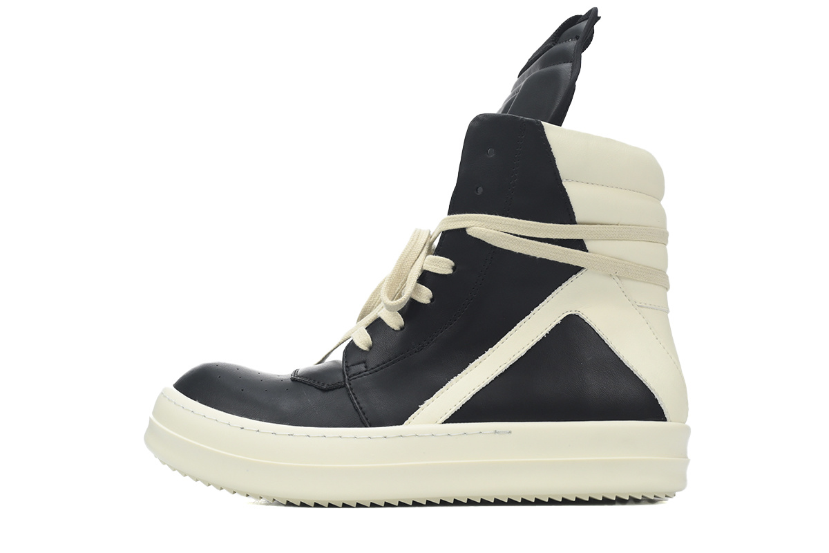 RICK OWENS/RO Geobasket Black and White