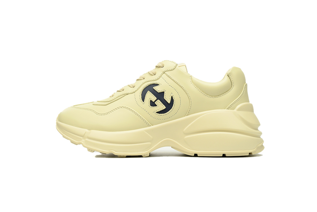 Gucci Rhyton Ivory Dark Blue Interlocking G