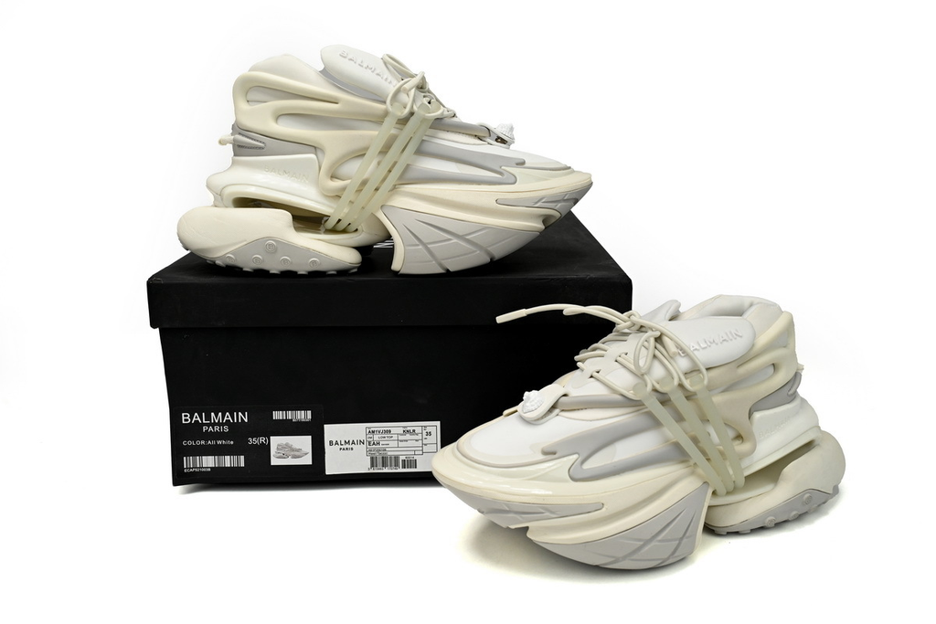 BALMAIN Multikolor Buty sportowe All White