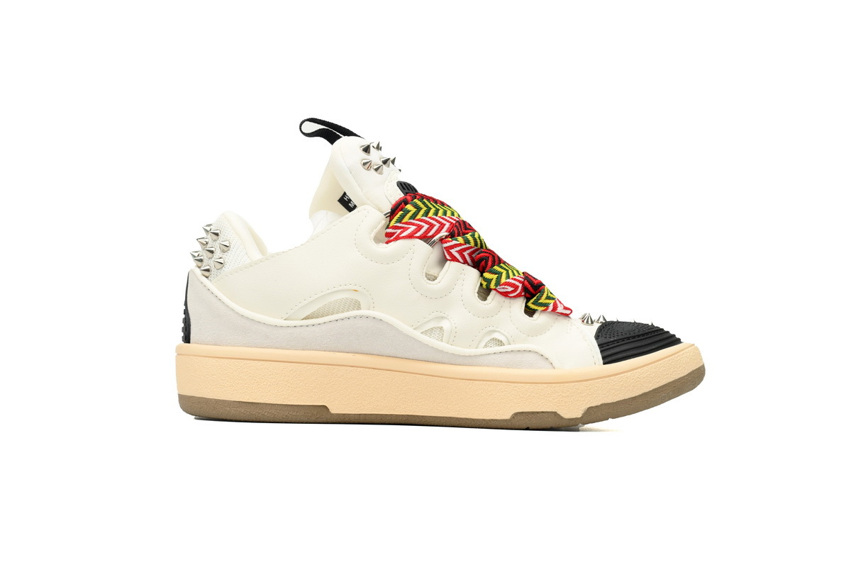 LANVIN White Black Painted