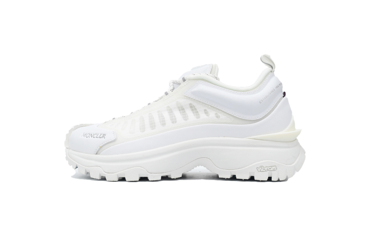 Moncler Trailgrip Leather White Besh