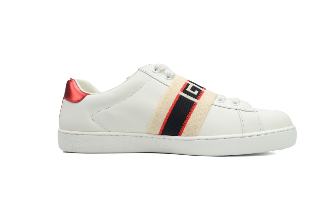 Gucci Ace Stripe Logo Print Sneaker