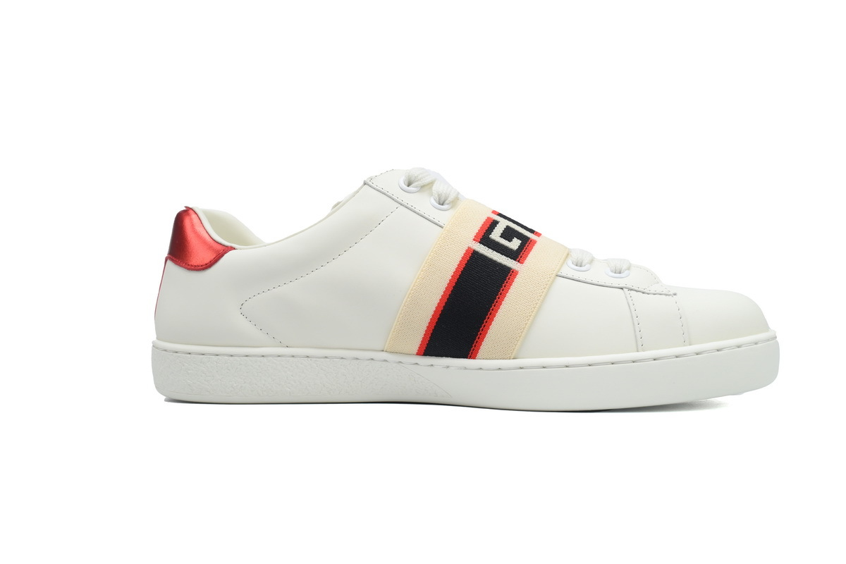 Gucci Ace Stripe Logo Print Sneaker