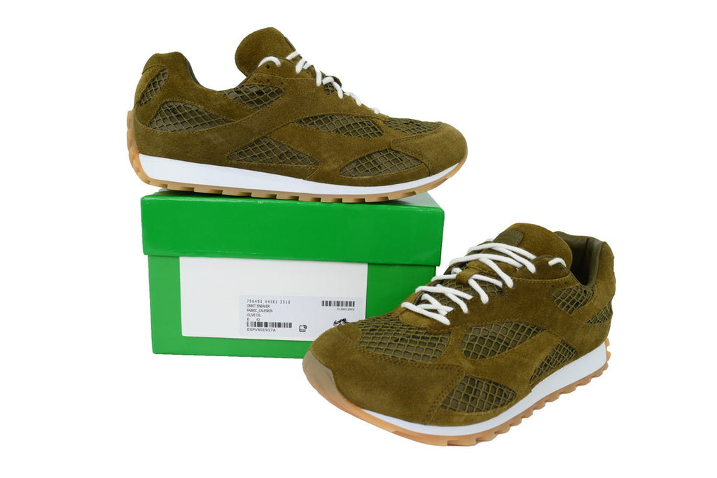 Bottega Veneta Orbit Suede Green