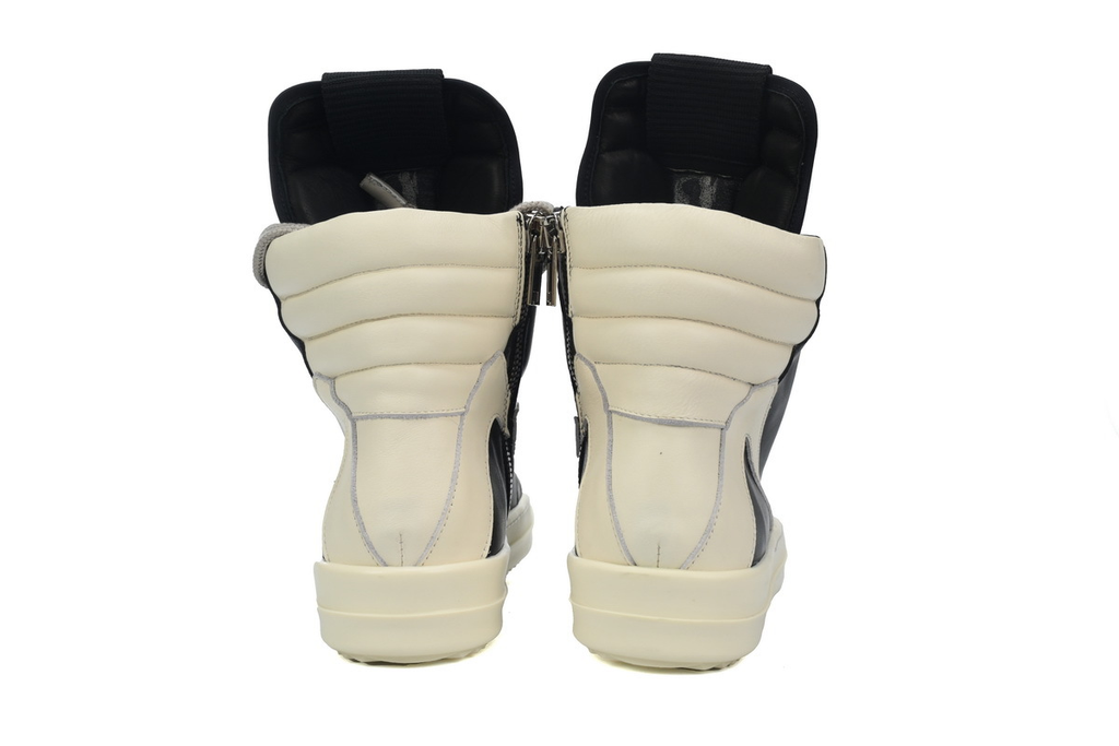 Rick Owens GeoBasket Oversized Eylet Black White