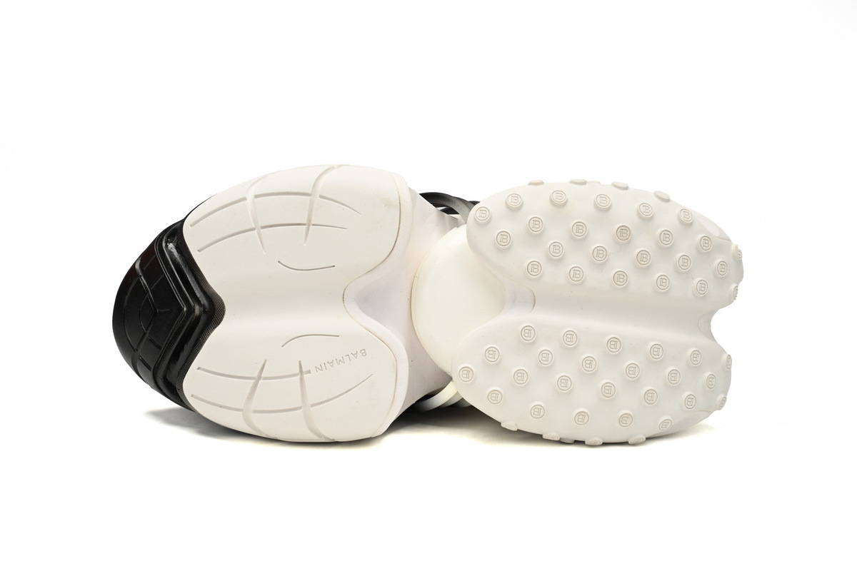 BALMAIN Multikolor Buty sportowe White and Black