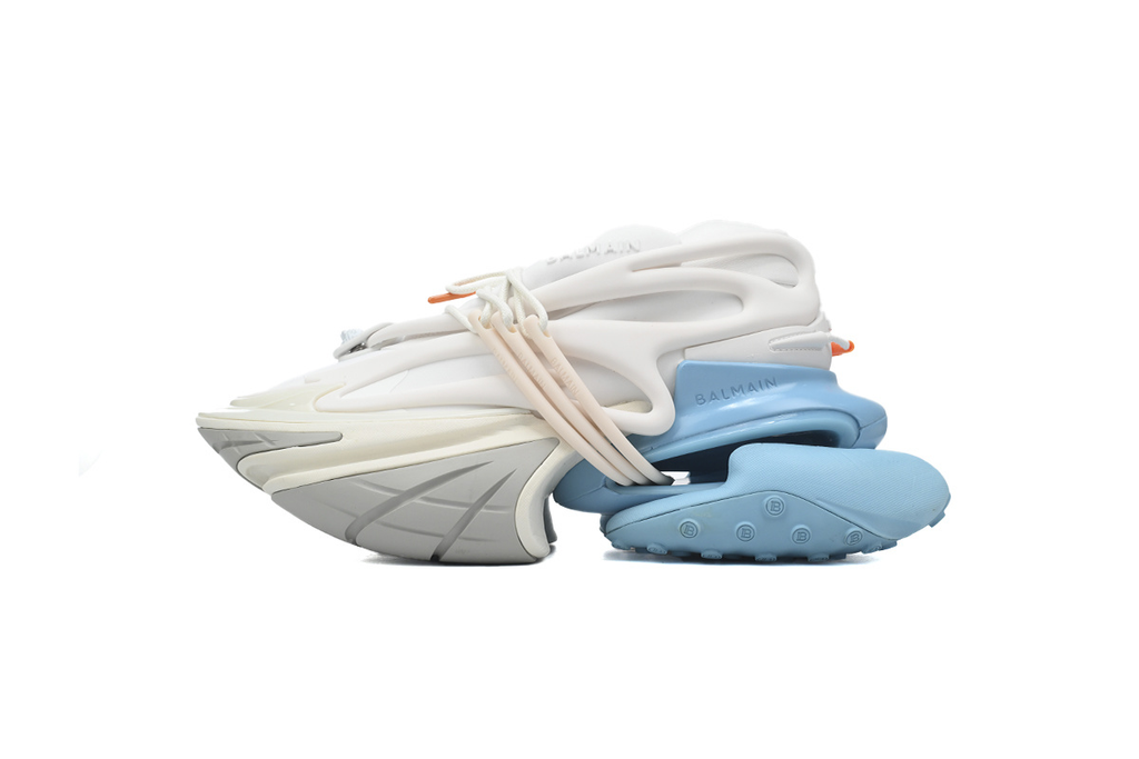 BALMAIN Multikolor Buty sportowe White Blue