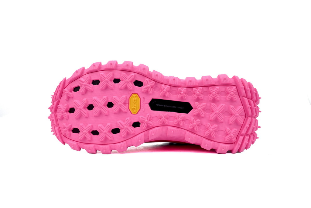Moncler Trailgrip Leather Black Blue Pink