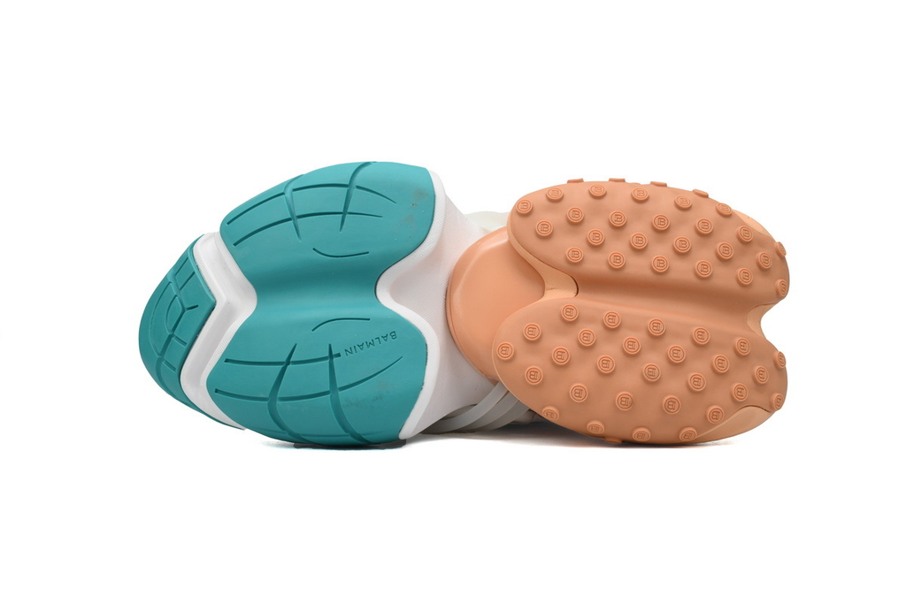 BALMAIN Multikolor Buty sportowe White Green Orange