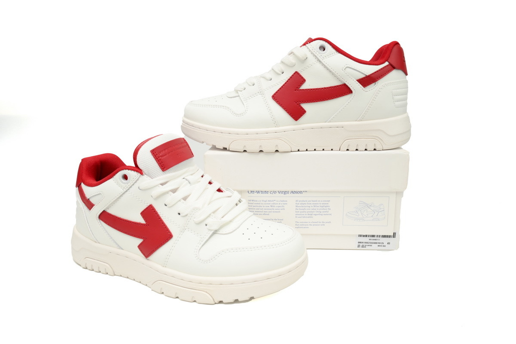OFF-WHITE Out Of White White Red