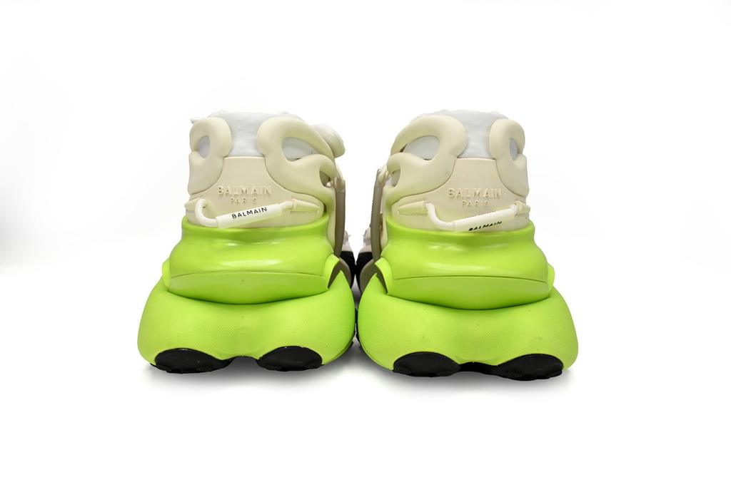 BALMAIN Multikolor Buty sportowe Black, white, and green