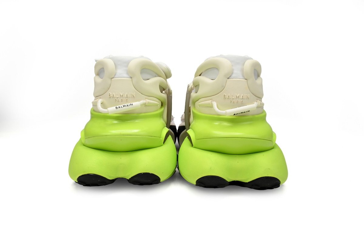 BALMAIN Multikolor Buty sportowe Black, white, and green