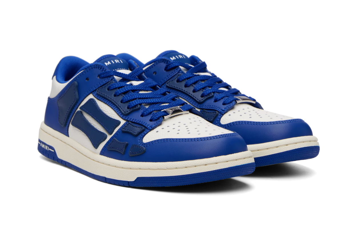 AMIRI Skel Top Low Blue/White