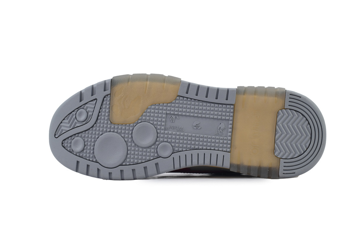 OFF-WHITE Out of Office Low 'Light Grey Red'