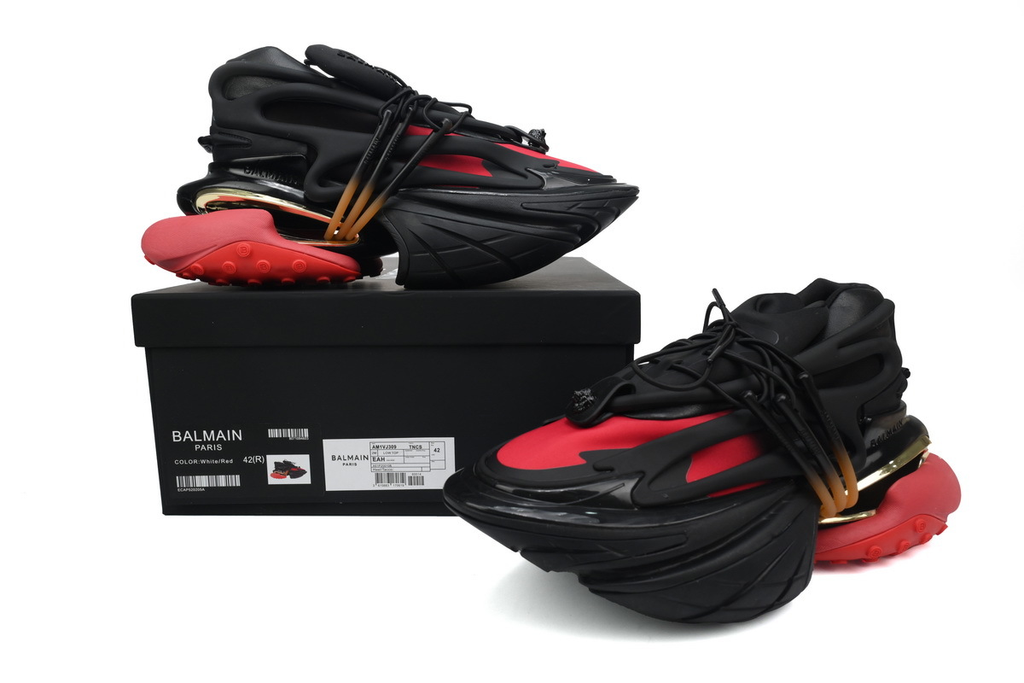 BALMAIN Multikolor Buty sportowe Black Red