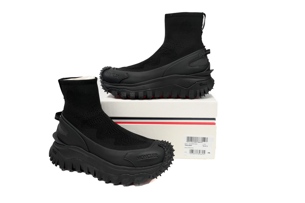 Moncler Trailgrip Leather Black