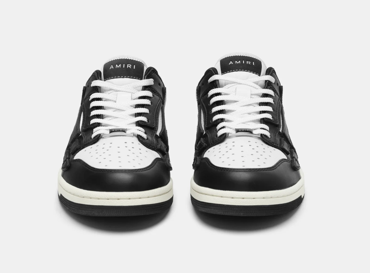 AMIRI Skel Top Low Black/White