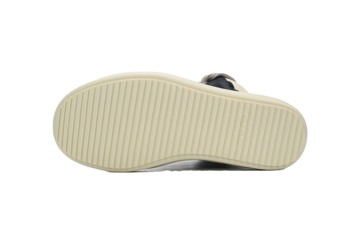 Rick Owens GeoBasket Oversized Eylet Black White