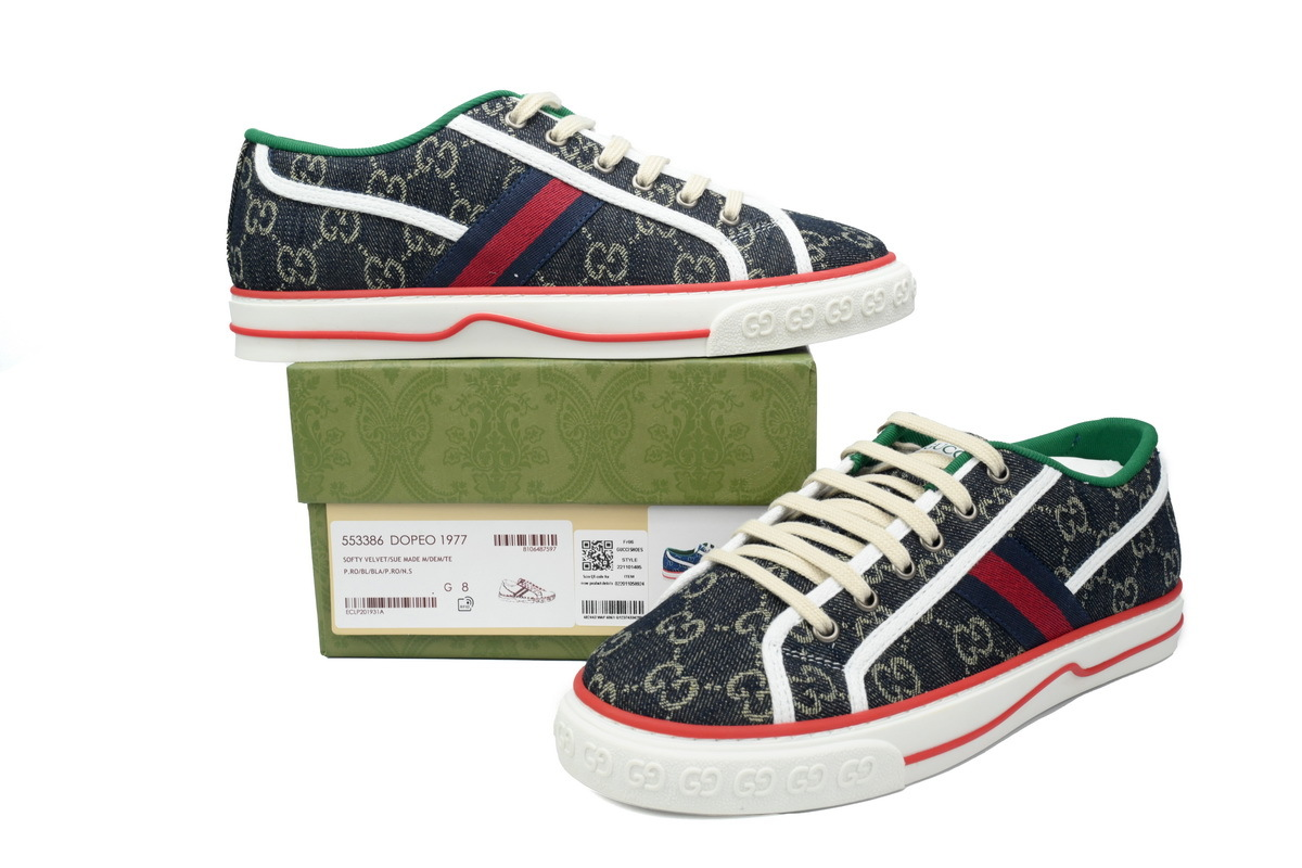 Gucci Tennis Denim GG Print