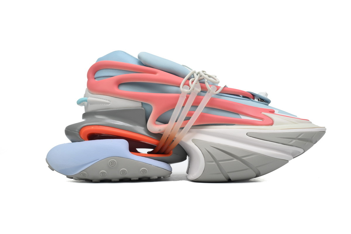 BALMAIN Multikolor Buty sportowe Grey Blue Red
