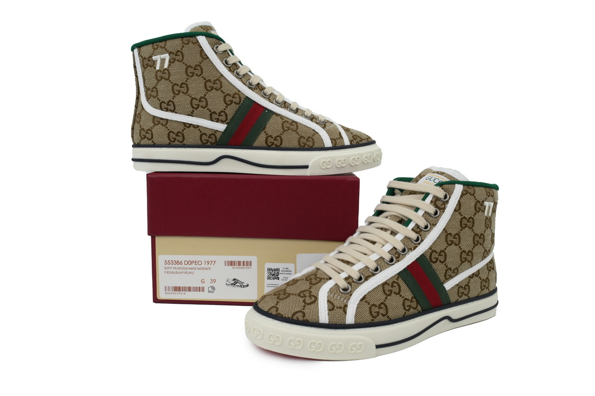 Gucci Tennis High-top Brown