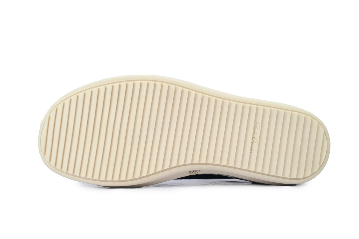 Rick Owens Suede Vintage 'Black Milk White’